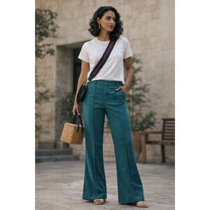 Clare V. Green Bootcut Pants Trousers  Women's Size XS